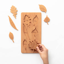 Oshkin Wooden Craft Puzzle Handmade Wooden Leaf Puzzle
