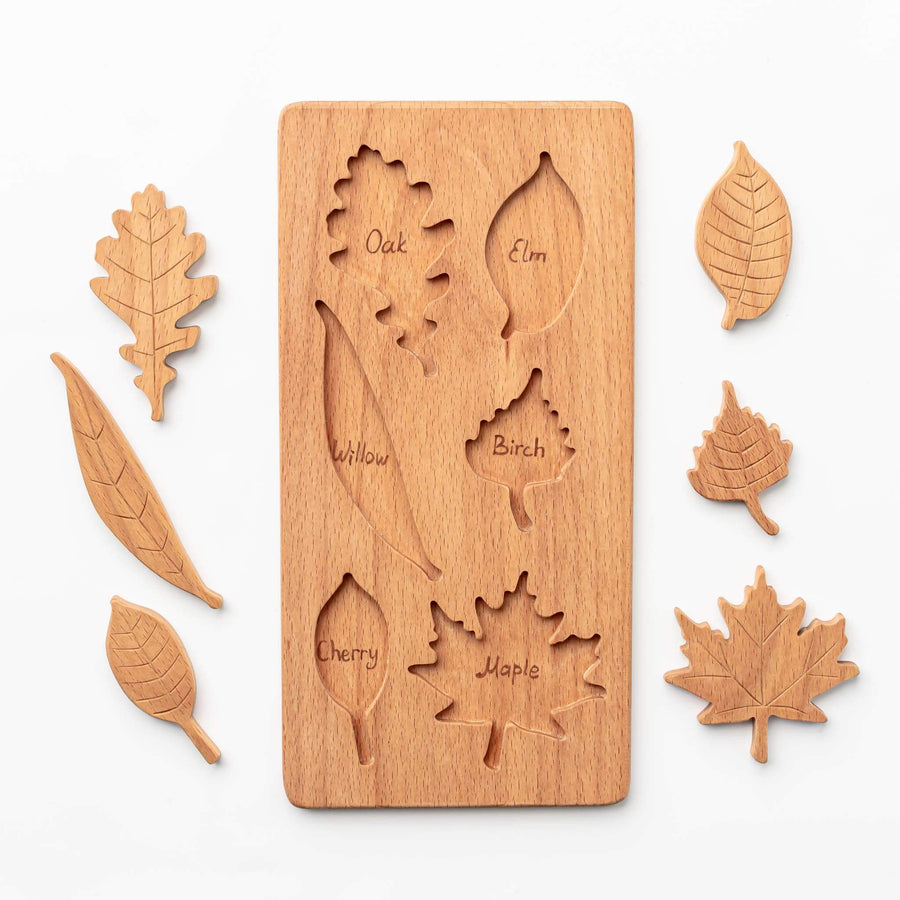 Oshkin Wooden Craft Puzzle Handmade Wooden Leaf Puzzle