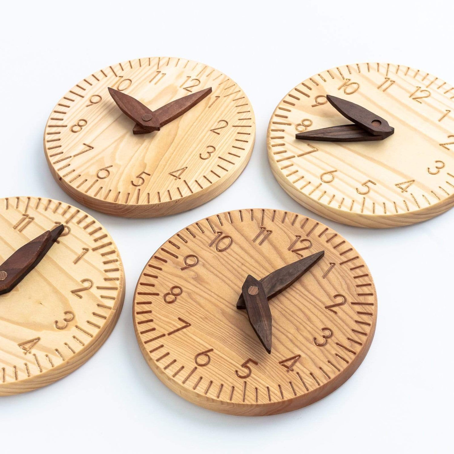 Oyuncak House Wooden Toys Handmade Wooden Clock