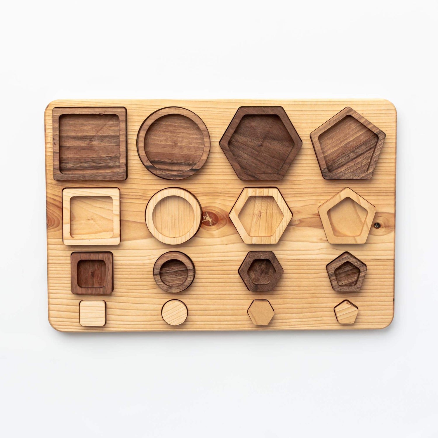 Oyuncak House Puzzle Handmade Wooden Shapes Puzzle