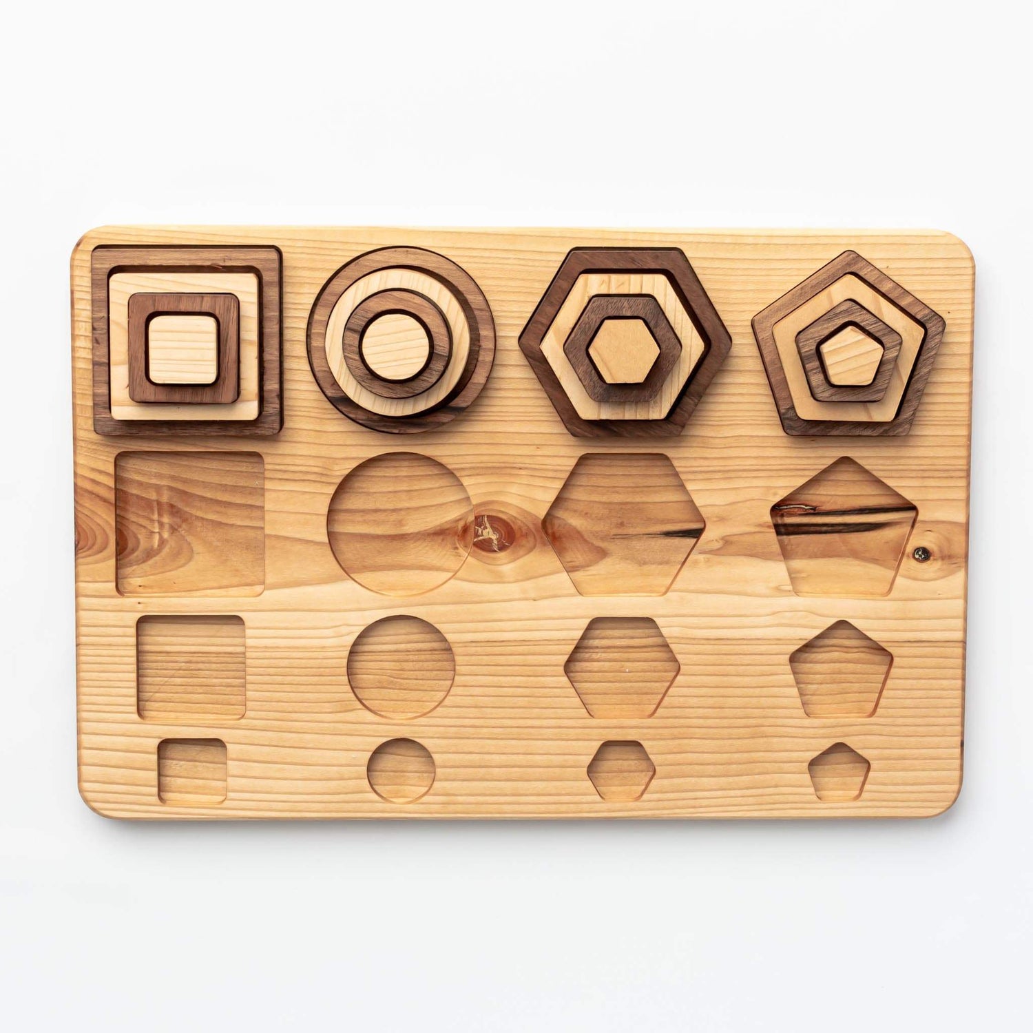 Oyuncak House Puzzle Handmade Wooden Shapes Puzzle