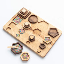 Oyuncak House Puzzle Handmade Wooden Shapes Puzzle