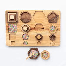 Oyuncak House Puzzle Handmade Wooden Shapes Puzzle