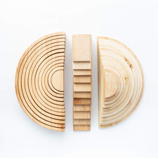 Wooden Half Circles