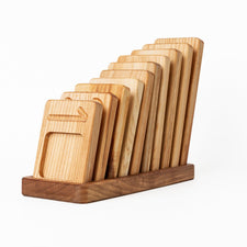 Oyuncak House Puzzle Montessori Wooden Counting Trays
