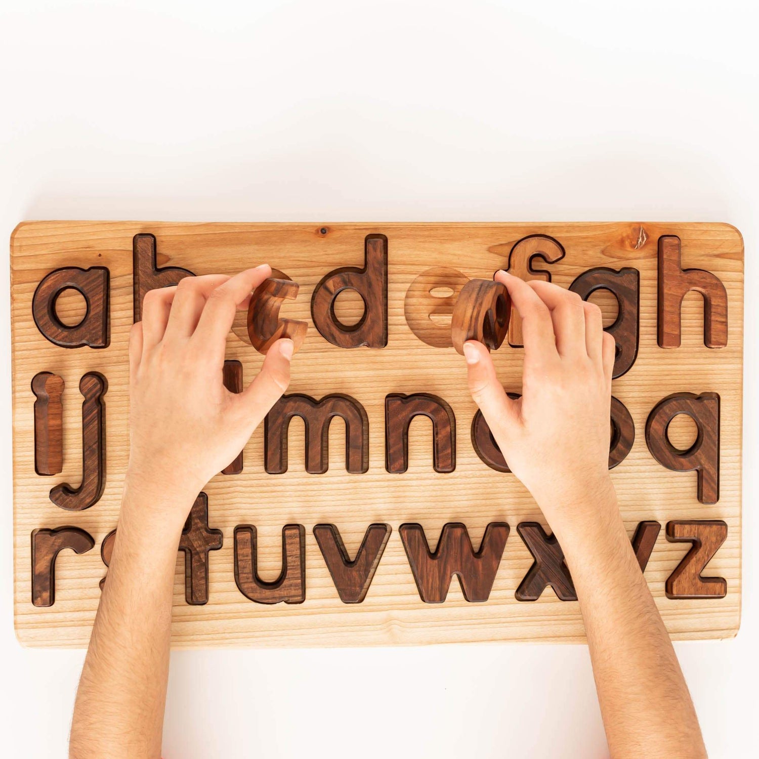 Oyuncak House Educational Wooden Alphabet Puzzle - Lowercase