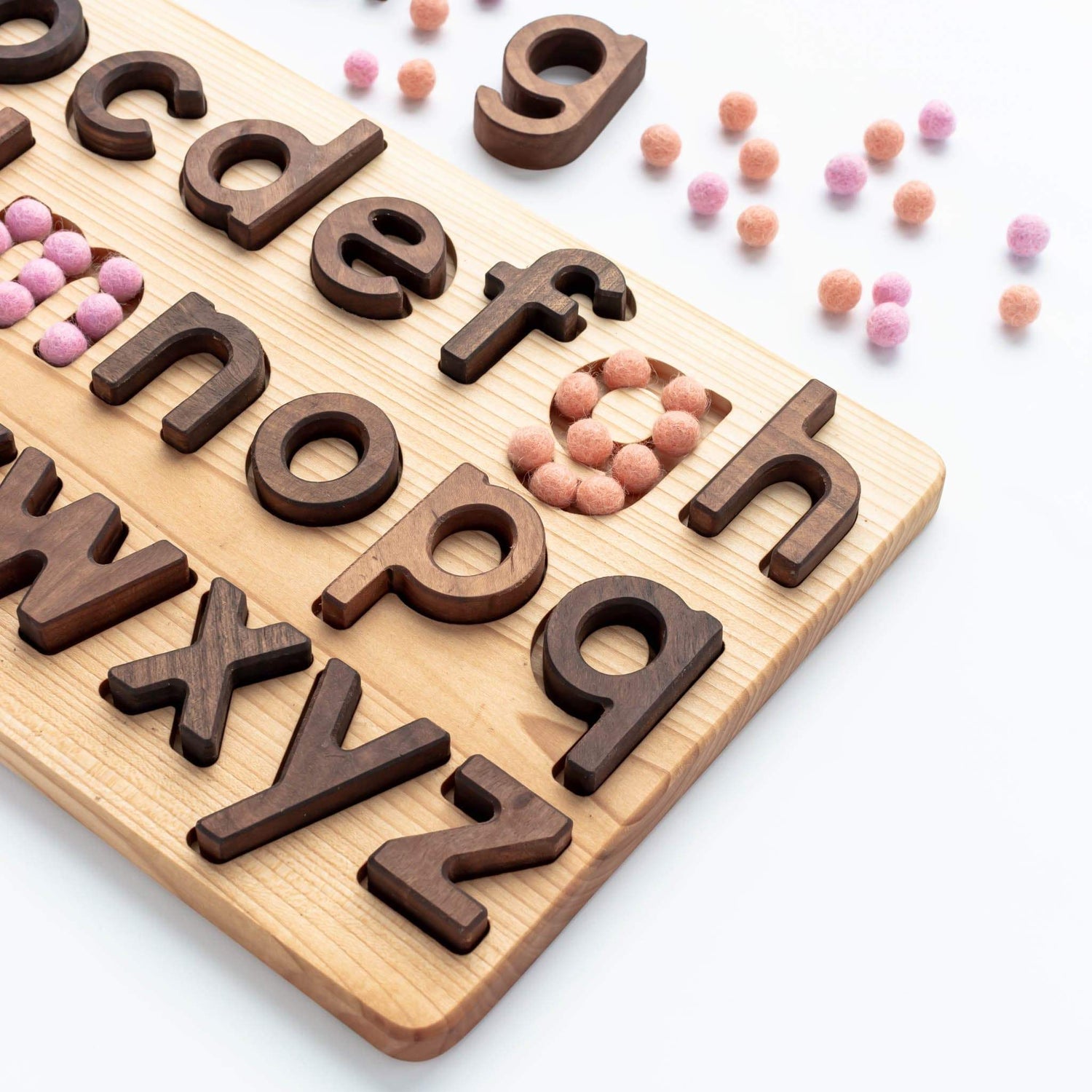 Oyuncak House Educational Wooden Alphabet Puzzle (Lowercase)