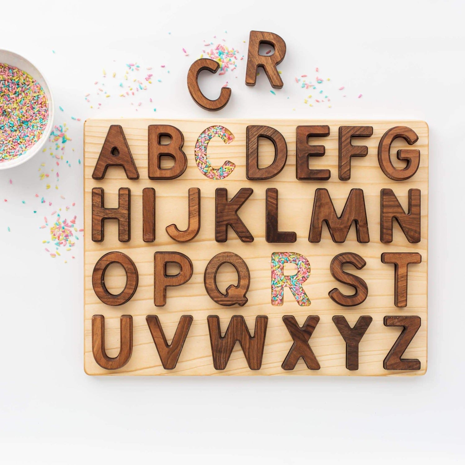 Oyuncak House Educational Wooden Alphabet Puzzle (Uppercase)