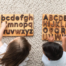 Wooden Alphabet Puzzle (Uppercase) | Alphabet Jigsaw Puzzle