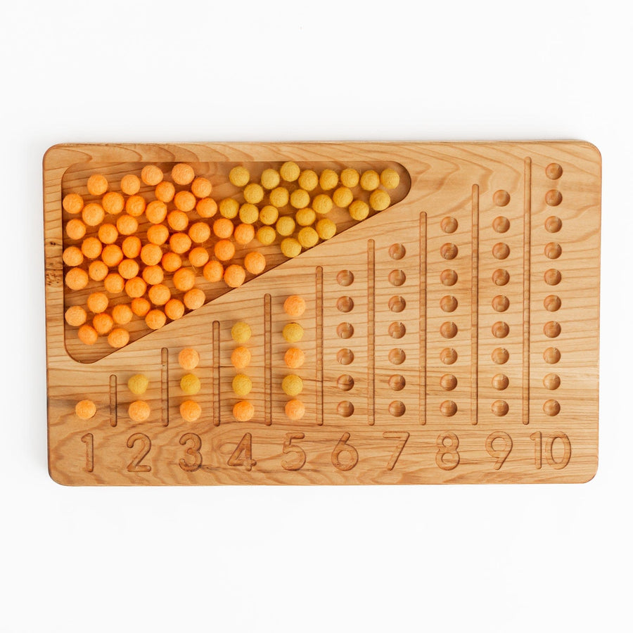 Oyuncak House Educational Wooden Counting Abacus Tray