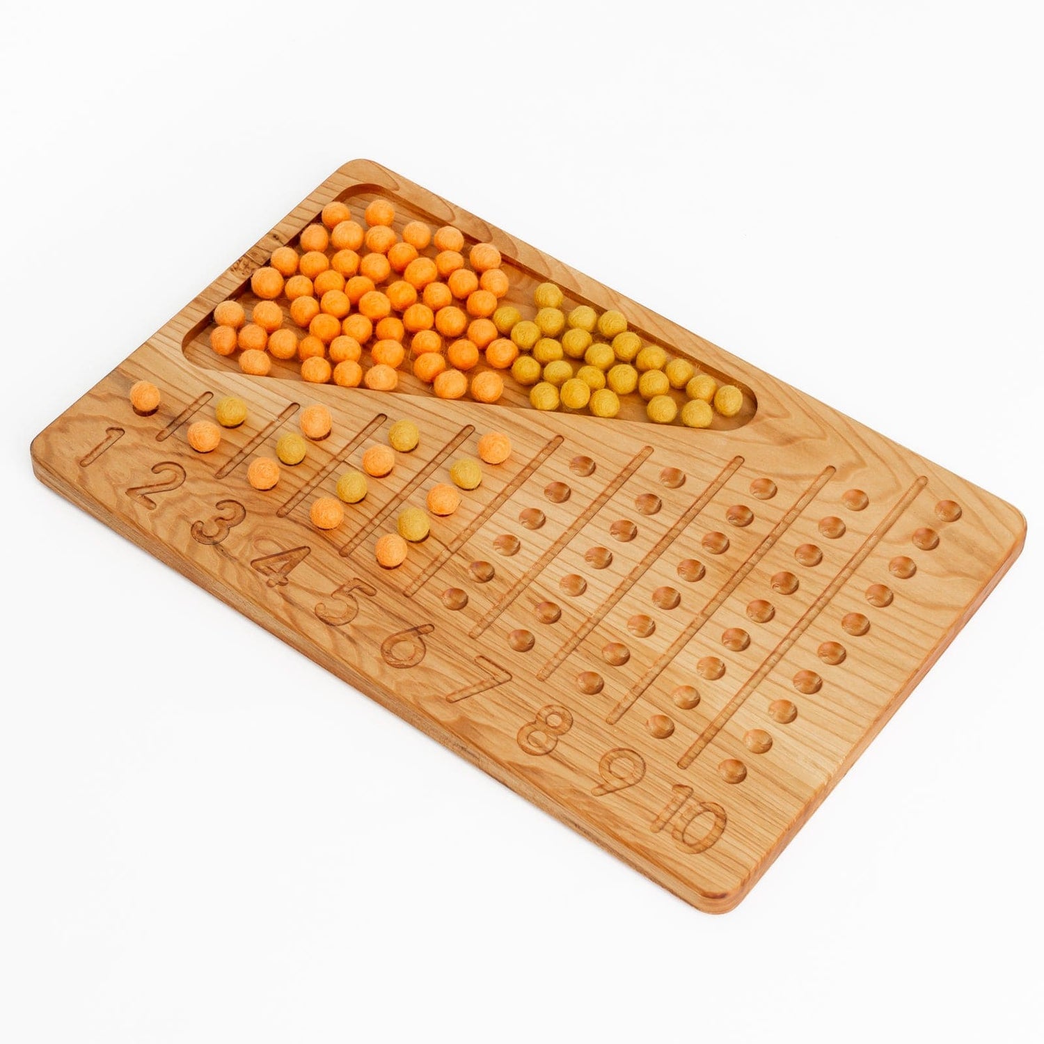 Oyuncak House Educational Wooden Counting Abacus Tray