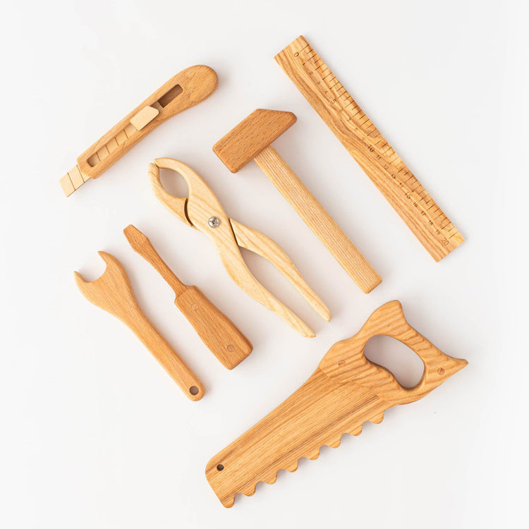 Handmade Wooden Tool Set for Kids The Playful Peacock