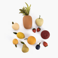 Sabo Concept Pretend Play Handmade Wooden Toy Fruits Set (Large)