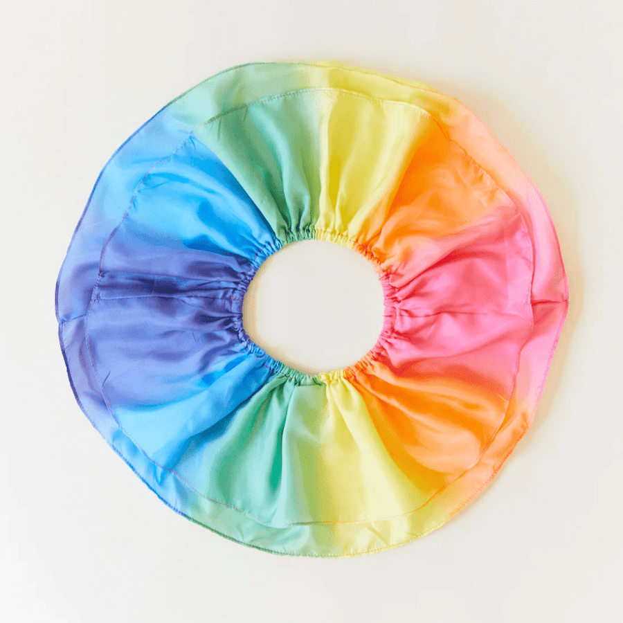 Sarah's Silks Dress Up Play 100% Silk Dress-Up Tutu (Rainbow)