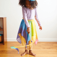 Sarah's Silks Dress Up Play Mini Silk & Wood Streamer (Rainbow)