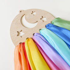 Sarah's Silks Dress Up Play Wooden StaRry Night Wall Display for Playsilks & Cloths