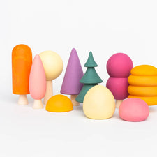 Skandico Wooden Toys Handmade Wooden Forest Set (10 pc)