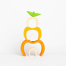 Skandico Building & Stacking Pumpkin Handmade Wooden Pumpkin Stacking Toy