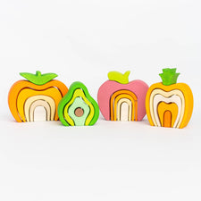 Skandico Building & Stacking Pumpkin Handmade Wooden Pumpkin Stacking Toy