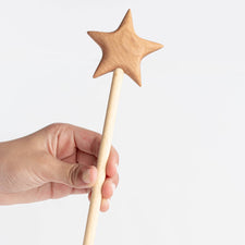 Tateplota Pretend Play Handmade Wooden Magic Wand