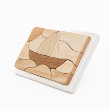 Tateplota Puzzle Handmade Wooden Mosaic Puzzle (Boat)