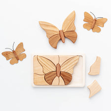 Tateplota Puzzle Butterfly Handmade Wooden Mosaic Puzzle (Butterfly)