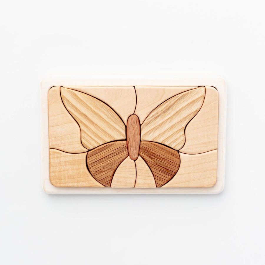 Tateplota Puzzle Butterfly Handmade Wooden Mosaic Puzzle (Butterfly)