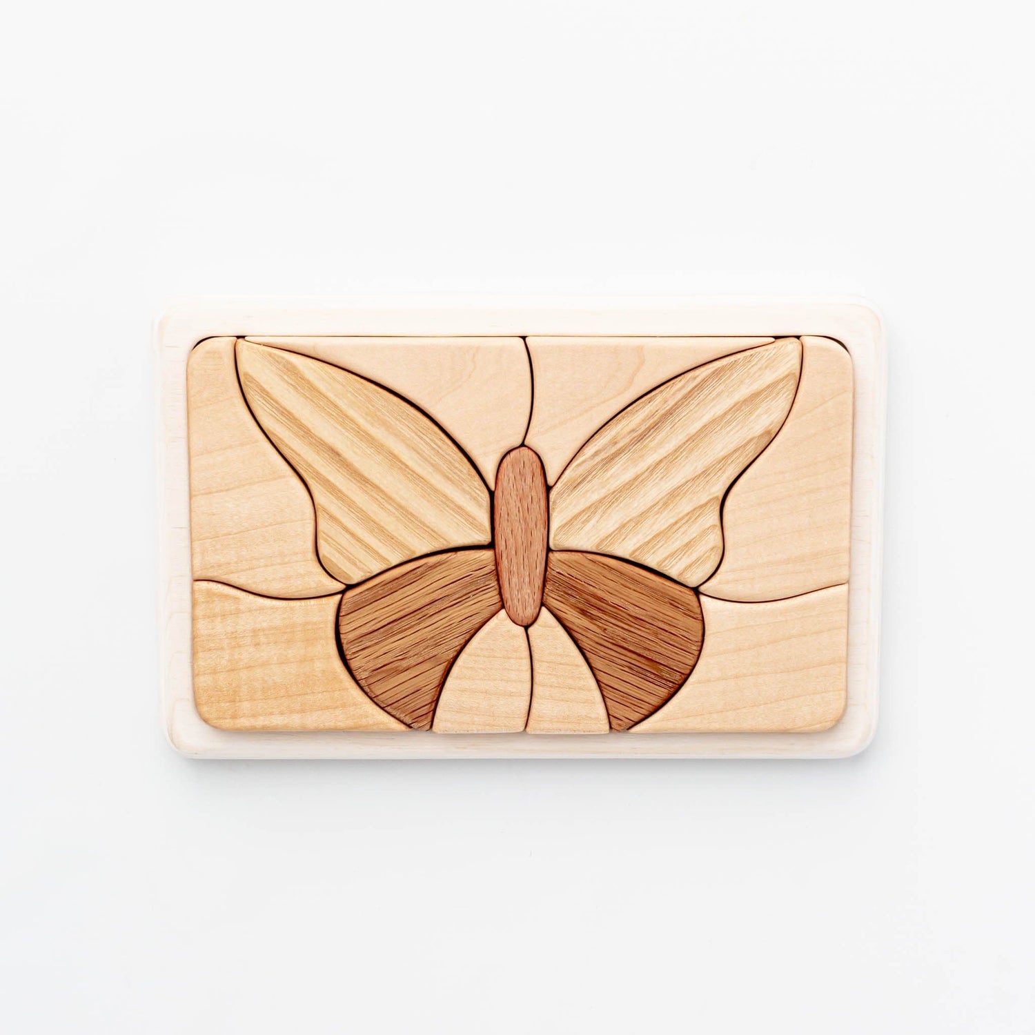Tateplota Puzzle Butterfly Handmade Wooden Mosaic Puzzle (Butterfly)