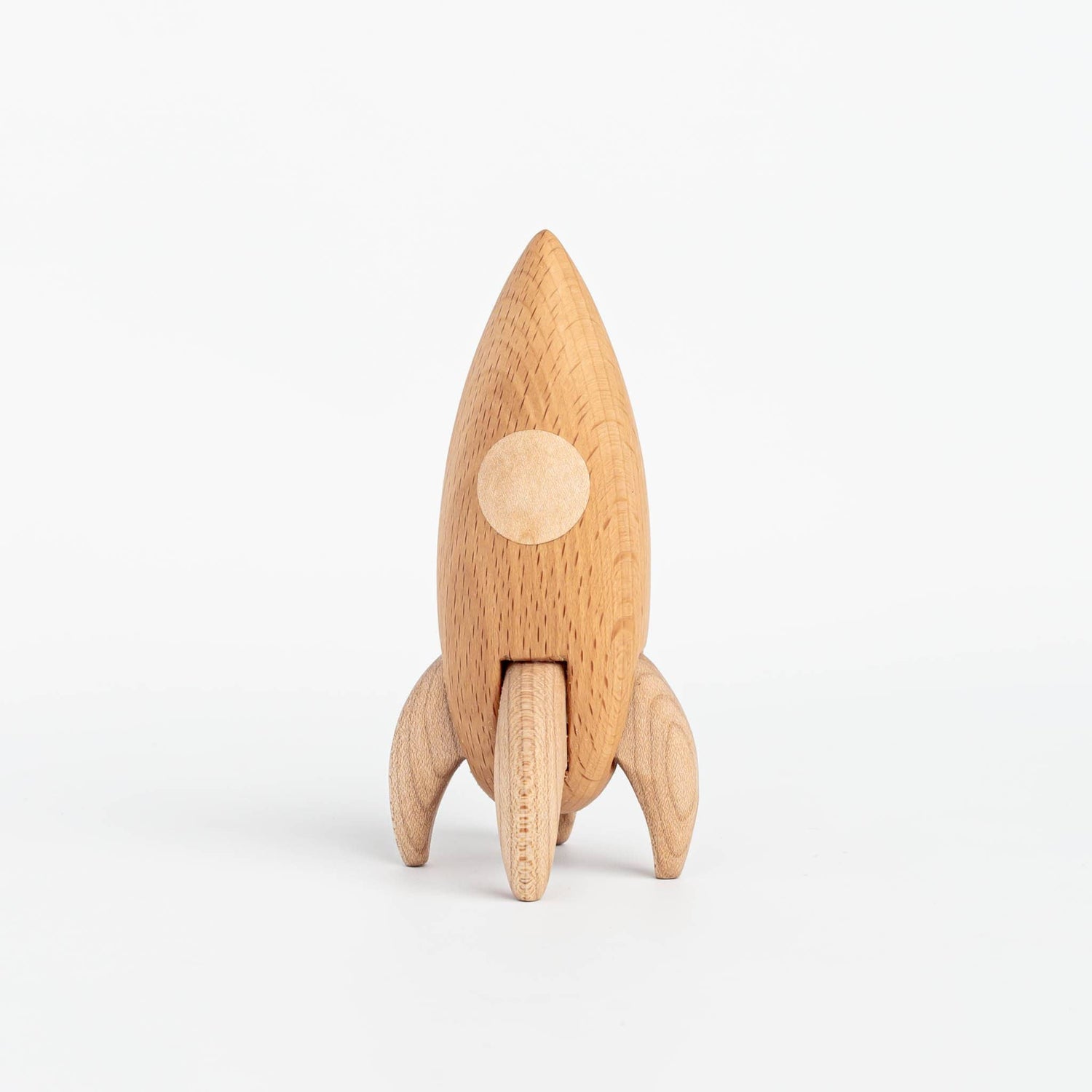 Handmade Wooden Toy Rocket