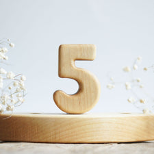Tiny Fox Hole Celebration Rings Birthday/Celebration Ring Decoration - Number 5