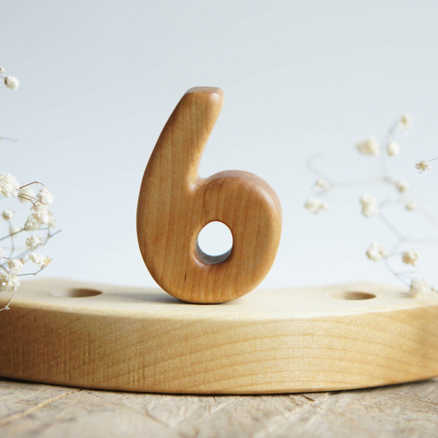 Tiny Fox Hole Celebration Rings Birthday/Celebration Ring Decoration - Number 6