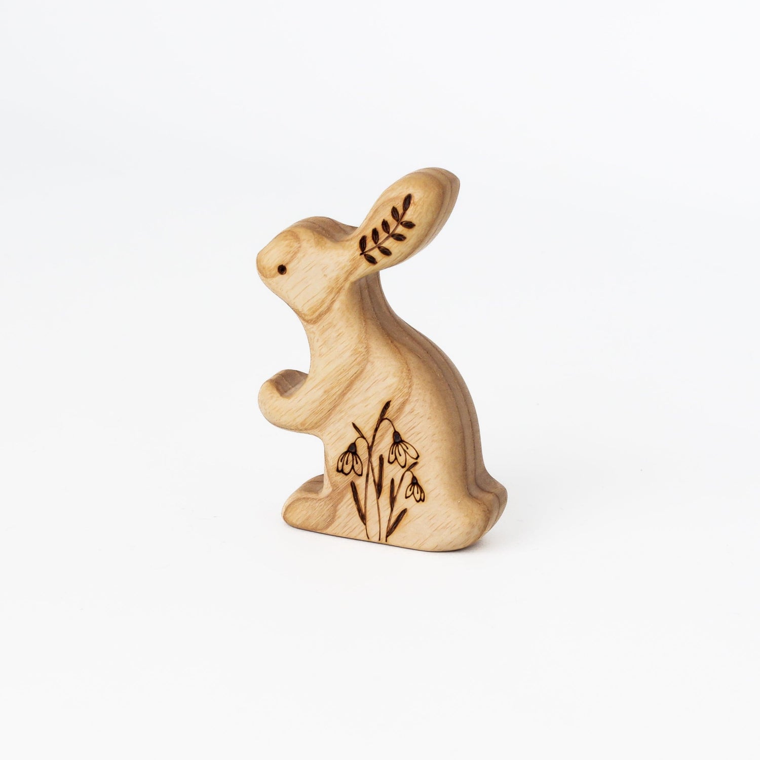 Tiny Fox Hole Wooden Animals Handmade Wooden Bunny (Rabbit) Toy