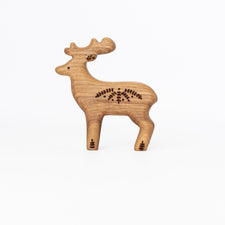 Tiny Fox Hole Wooden Animals Handmade Wooden Deer Toy (Set of 3)