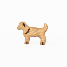 Tiny Fox Hole Wooden Animals Handmade Wooden Dog Toy (set of 3)