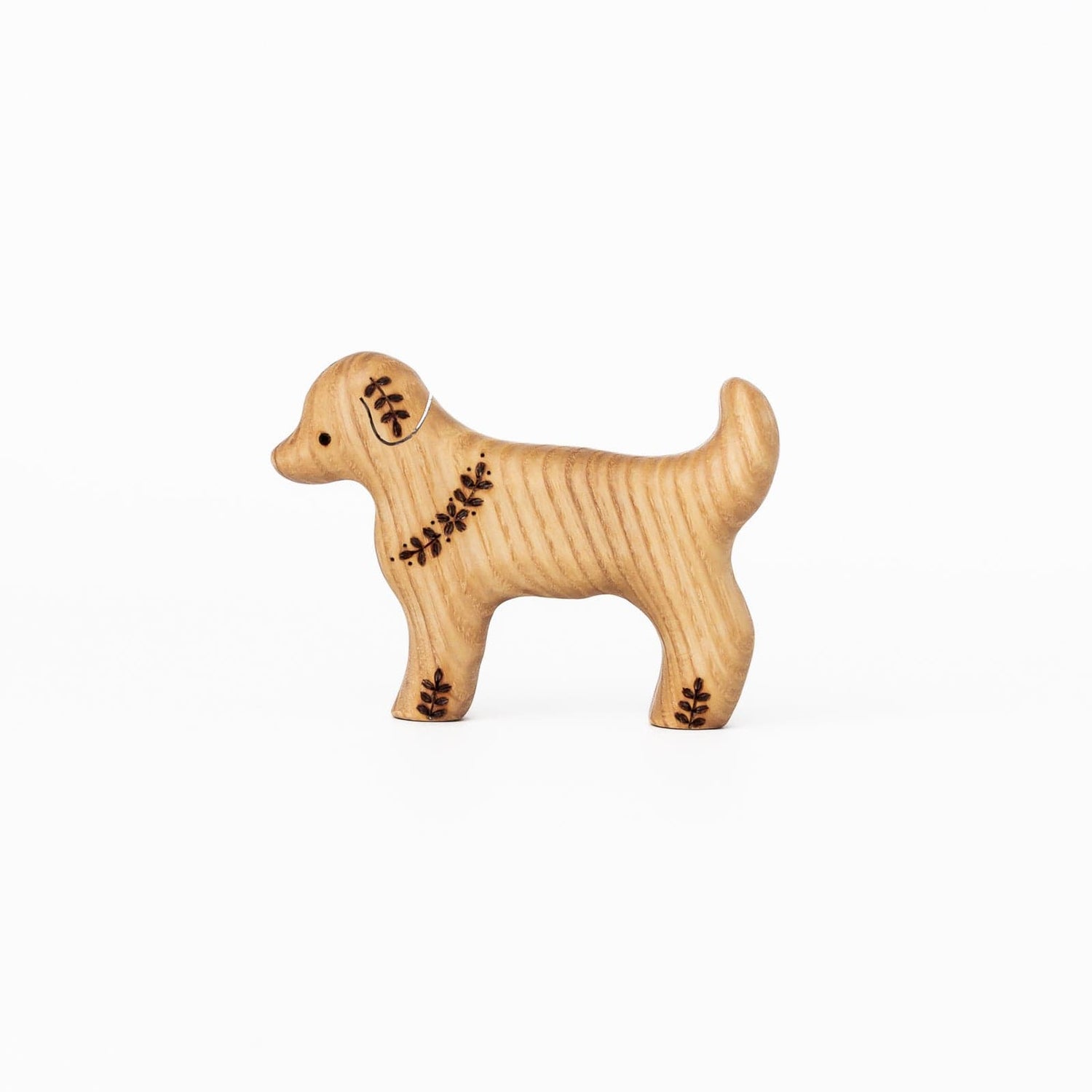 Tiny Fox Hole Wooden Animals Handmade Wooden Dog Toy (set of 3)