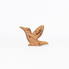 Tiny Fox Hole Wooden Animals Handmade Wooden Hummingbird Toy
