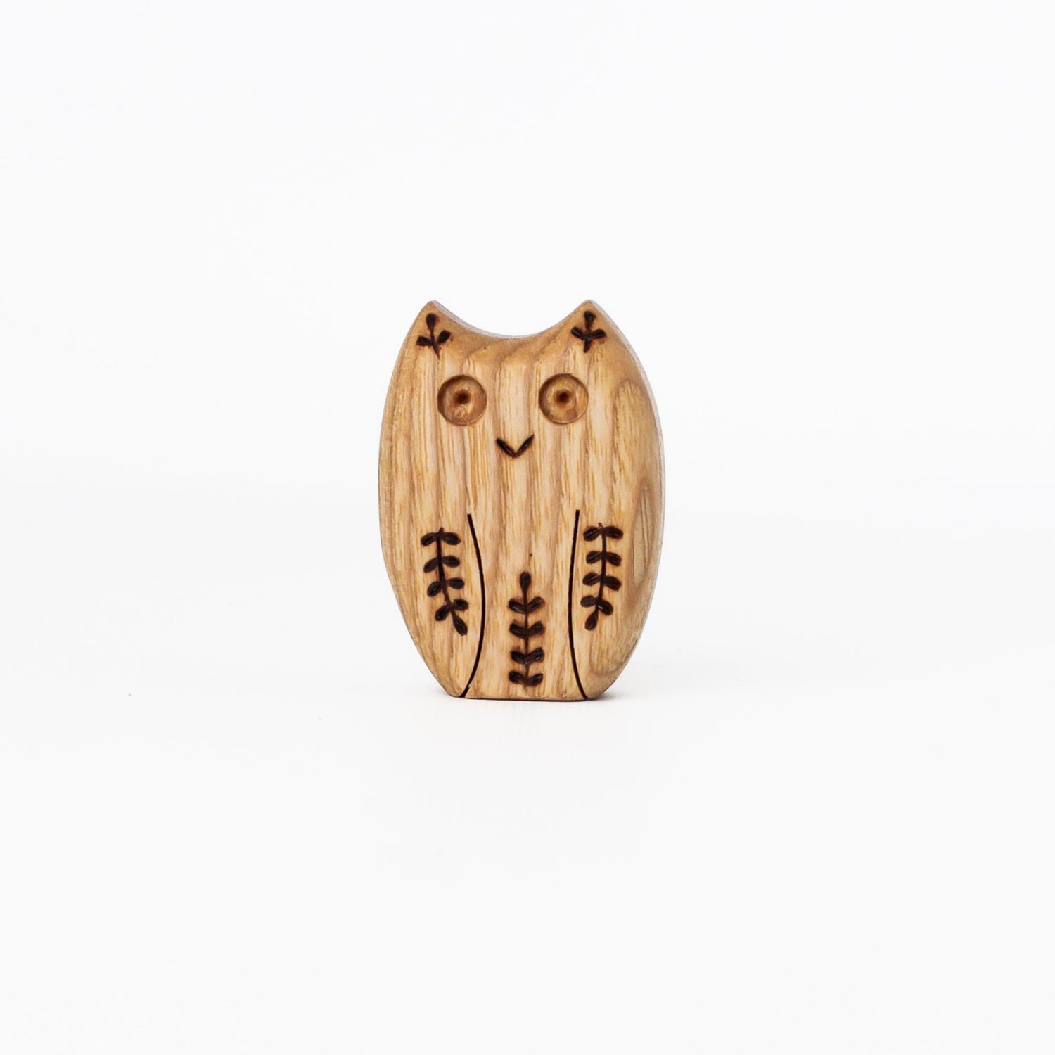 Tiny Fox Hole Wooden Animals Handmade Wooden Owl Toy