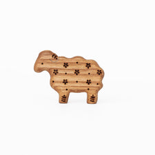 Tiny Fox Hole Wooden Animals Handmade Wooden Sheep Toy (set of 3)