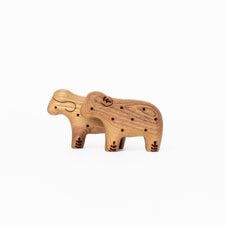 Tiny Fox Hole Wooden Animals Handmade Wooden Sheep Toy (set of 3)