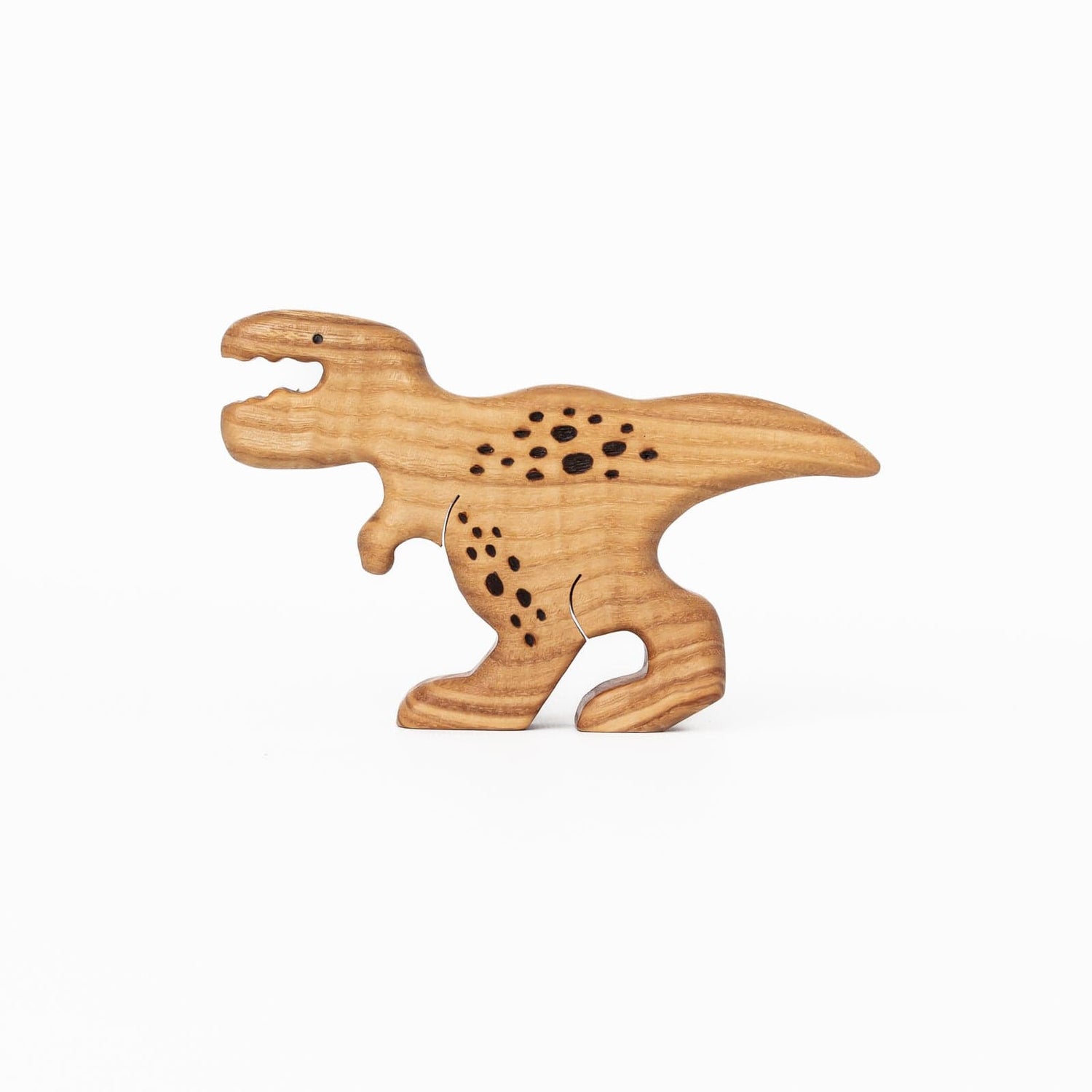 Tiny Fox Hole Wooden Animals Handmade Wooden Tyrannosaurus Rex Toy (set of 2)