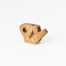 Tiny Fox Hole Celebration Rings Handmade Wooden Watering Can