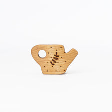 Tiny Fox Hole Celebration Rings Handmade Wooden Watering Can