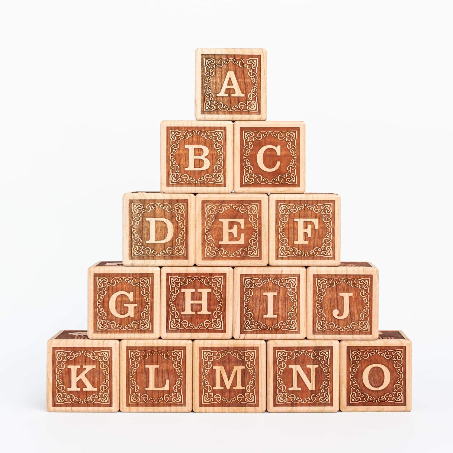 Tiny Maker Mind Building & Stacking Animal Alphabet Blocks (English - Set of 15)