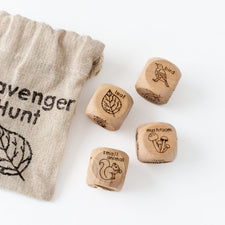 Tree Fort Toys Wooden Toys Forest Scavenger Hunt Dice (Set of 4)