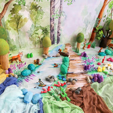 Wondercloths Play Cloths Wonderie "A Walk in the Forest" Vegan Play Cloth Wondercloths "A Walk in the Forest" Vegan Play Cloth | Children's Toys | The Playful Peacock