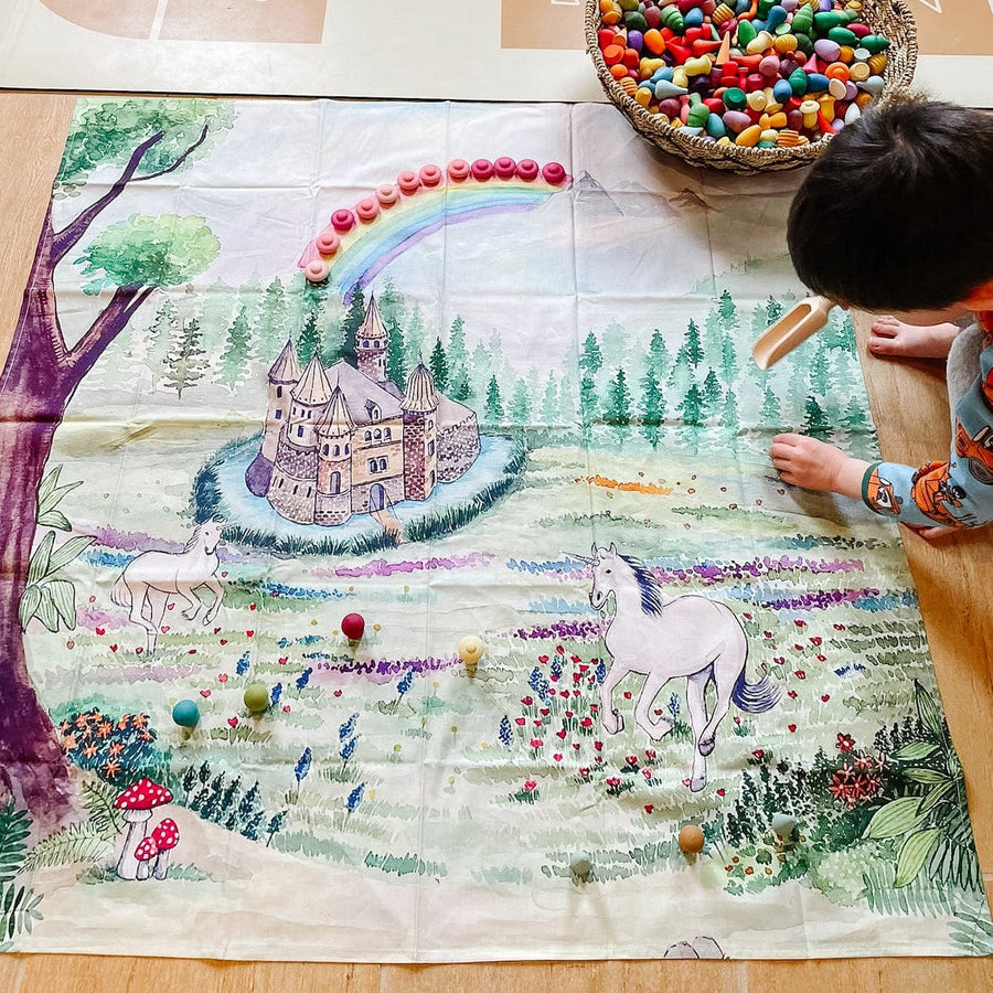Wondercloths Play Cloths Wonderie "Enchanted Kingdom" Vegan Play Cloth