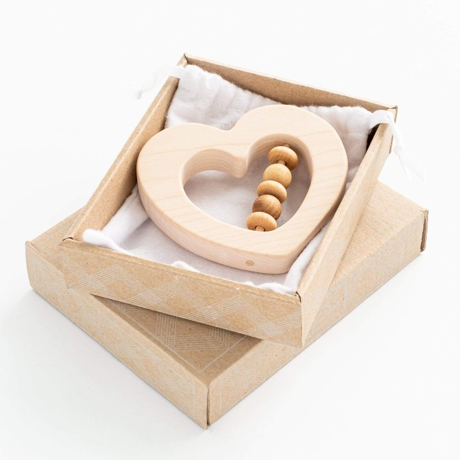 Wooden Story Teether Handmade Love Rattle & Teething Toy
