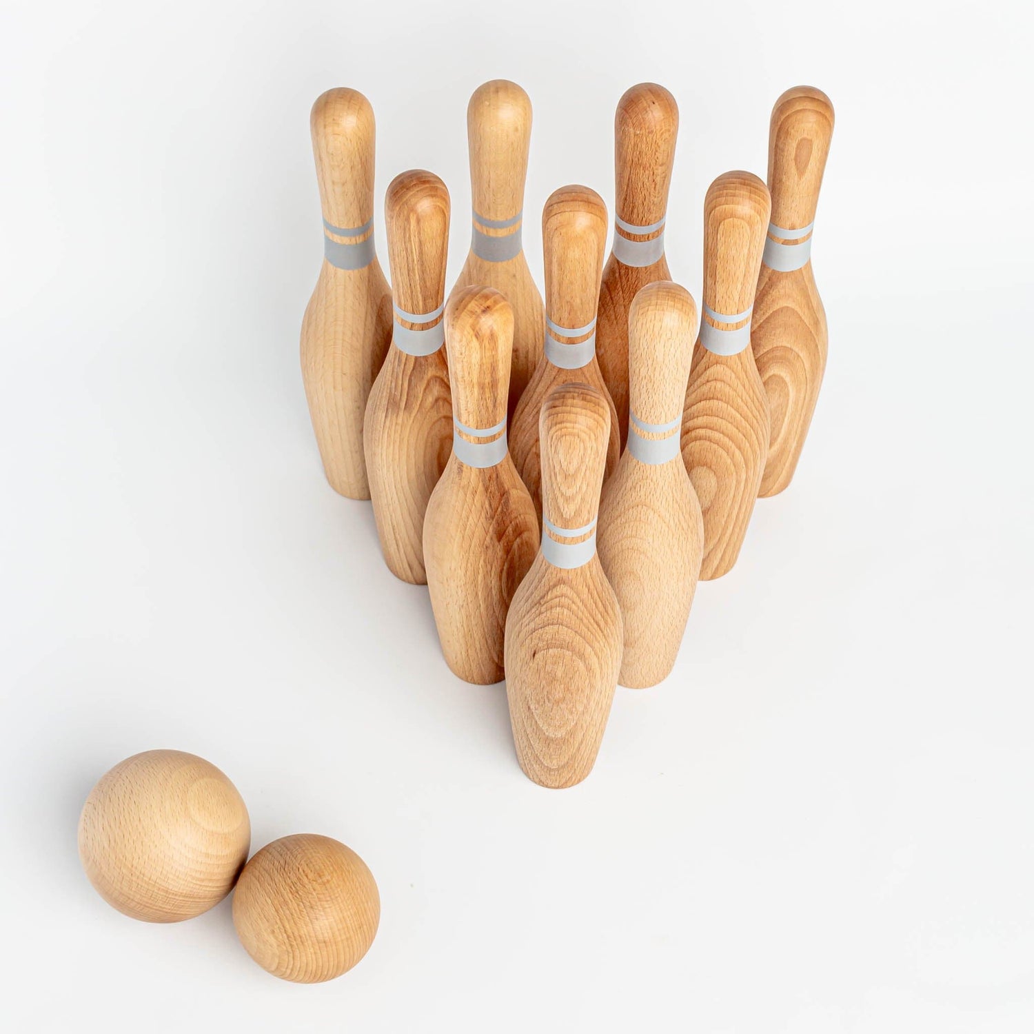 Handmade Natural Bowling Set | Toy Bowling Set