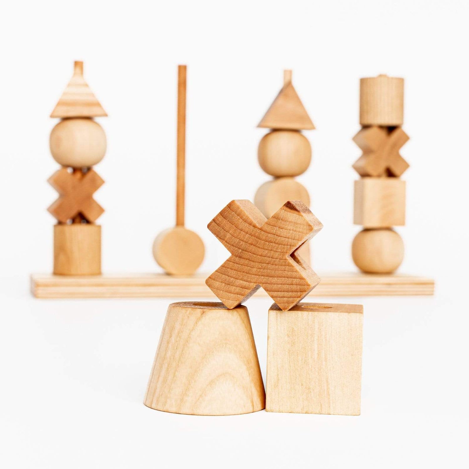 Handmade Wooden Stacking Toy I Developmental Toys | The Playful