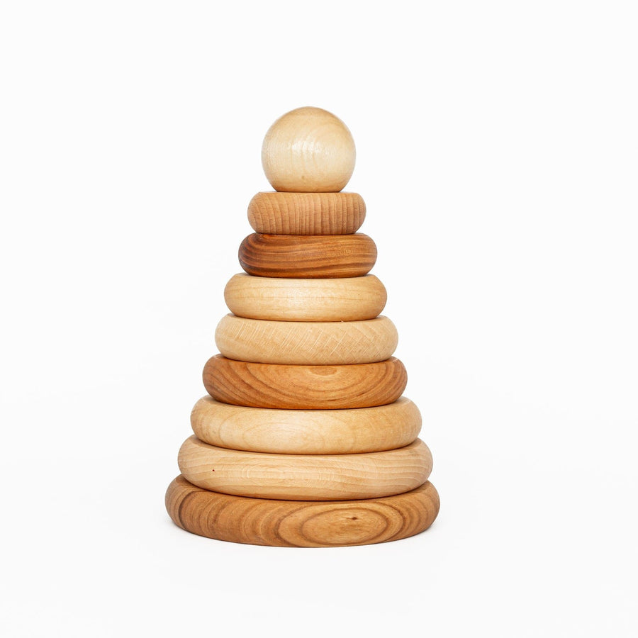 Wooden Story Building & Stacking Handmade Natural Wooden Stacker